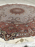 فرش دستبافت ماهی خوی دایره 1/5×1/5