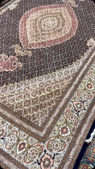 فرش جفت طرح کمال المک ماهی خوی | فرش گلصنملو golsanamlou carpet